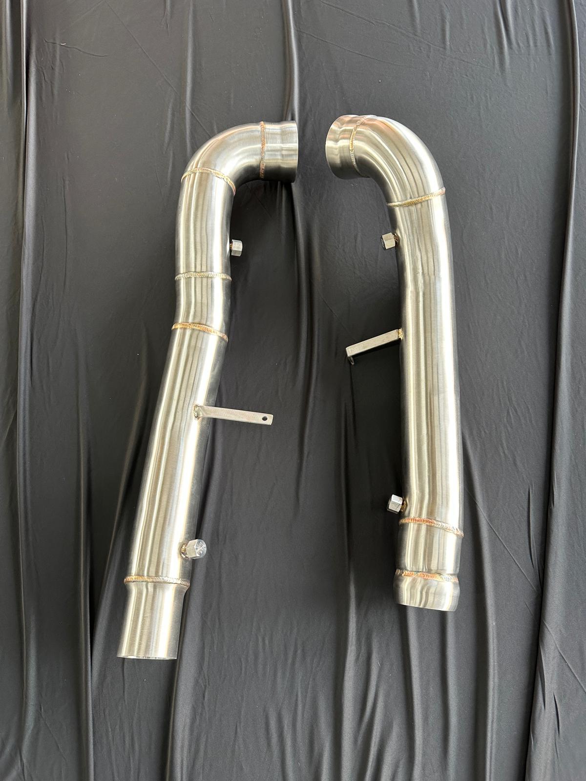 SMN Downpipes mit 200 Zellen Sportkatalysator für Mercedes AMG GT/S/C/R M178 C190/R190