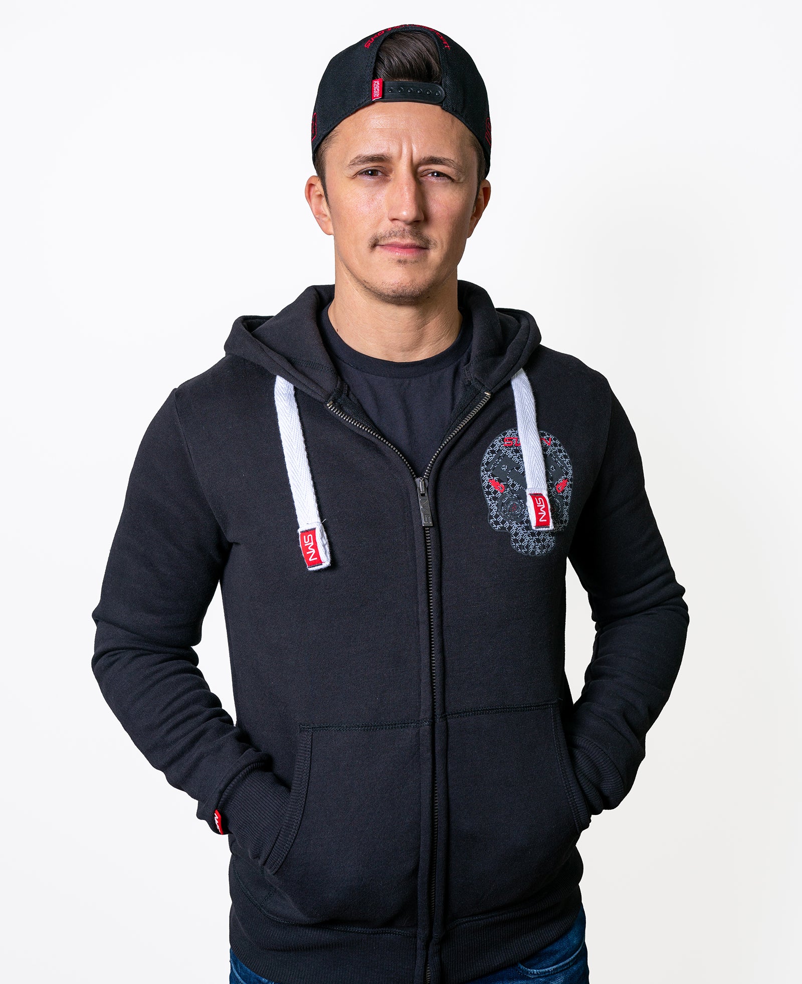 SMN SKULL BLACK Zipper