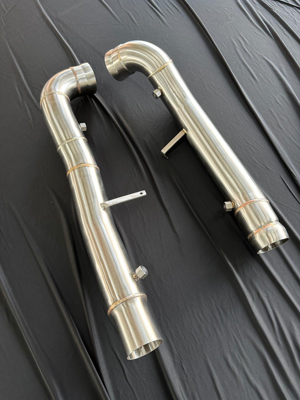 SMN Downpipes mit 200 Zellen Sportkatalysator für Mercedes AMG GT/S/C/R M178 C190/R190